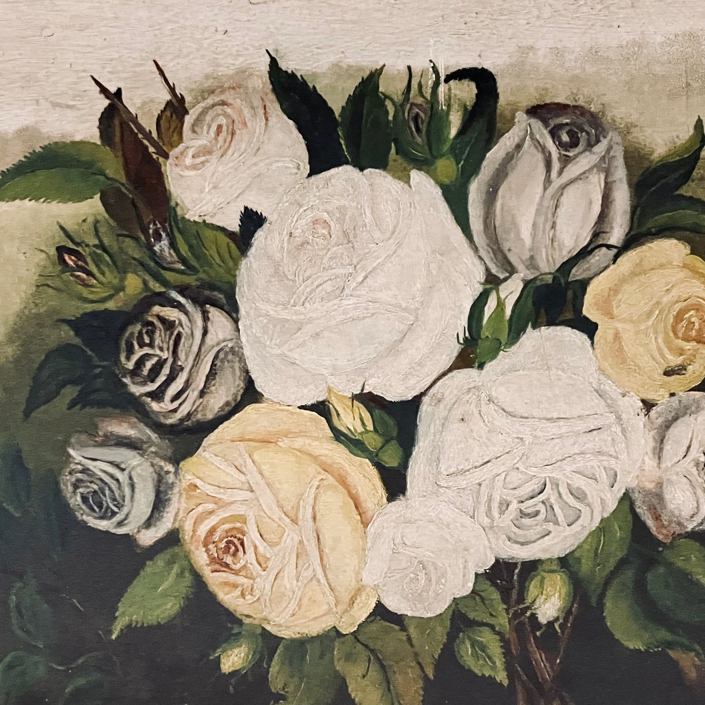 Late 1800s Painting, Roses